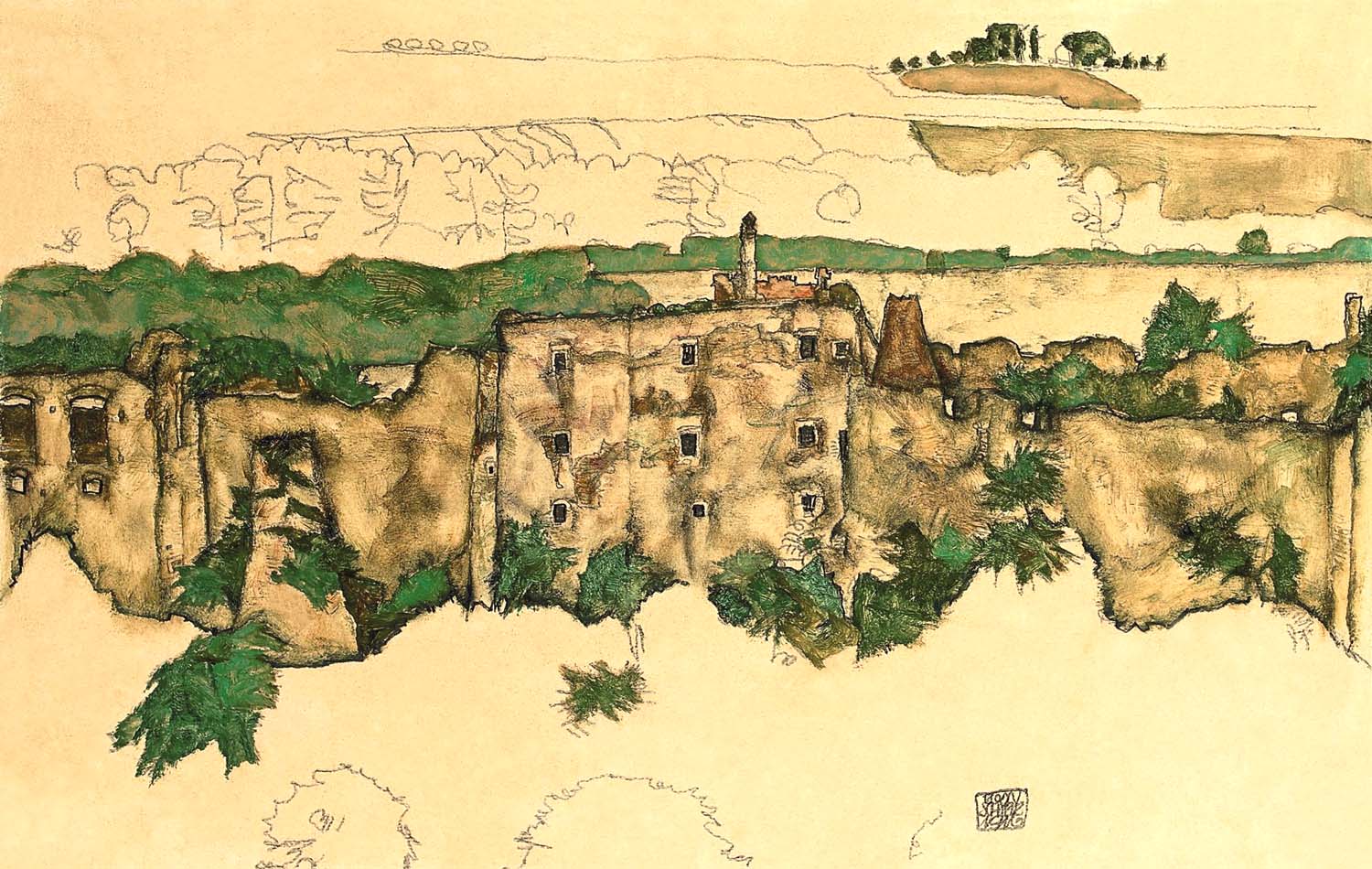 Egon Schiele Landscape Giclee Limited Edition