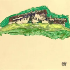 Egon Schiele Mountain Landscape Giclee Limited Edition