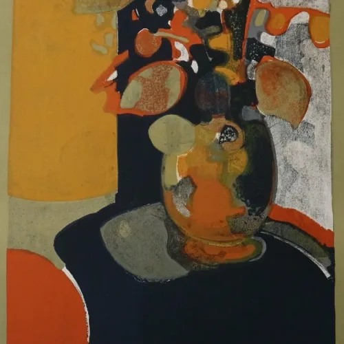 Minaux Original Lithograph Le Grand Bouquet 1966 Signed & Numbered