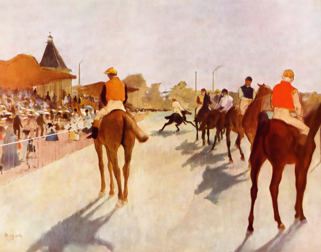 Edgar Degas print at the race course