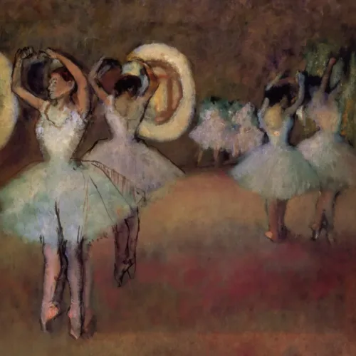 Degas Dance rehearsal in the foyer of the opera