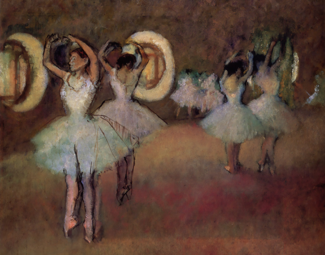 Degas Dance rehearsal in the foyer of the opera