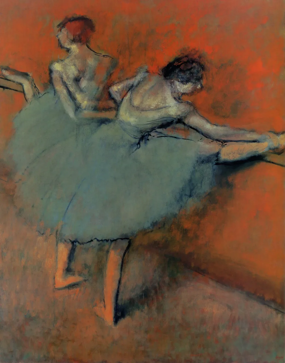 Edgar Degas Dancers at the barre 1900