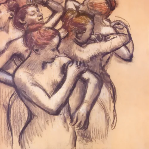 Edgar Degas Dancers nude study