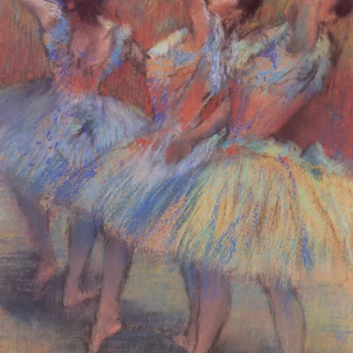 Edgar Degas Three Dancers-Pastel Numbered Giclee