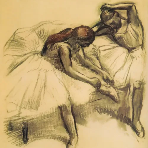 Edgar Degas Two Dancers Numbered Giclee