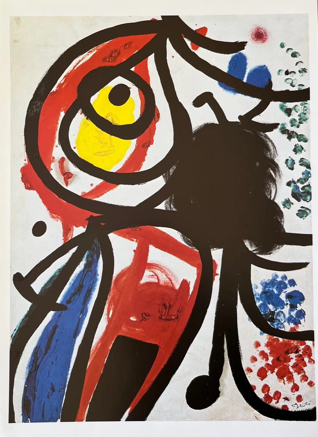 Miro Derriere le Miroir DM24231 Deux Femmes Oiseaux 1978