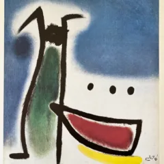 Miro Derriere le Miroir DM07231 Feamme Oiseaux Constillations