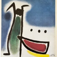 Miro Derriere le Miroir DM07231 Feamme Oiseaux Constillations