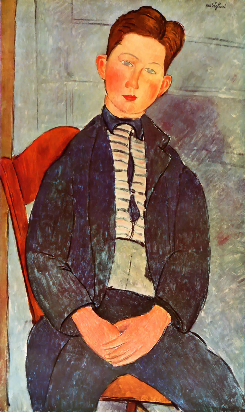 Modigliani Boy with pink shirt Limited Edition