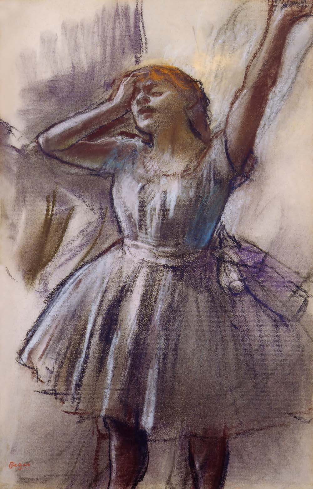 Degas Dancer Stretching 1882