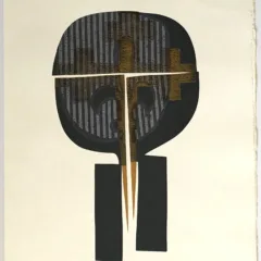 Ronald king Screen Print Knight Signed 1967