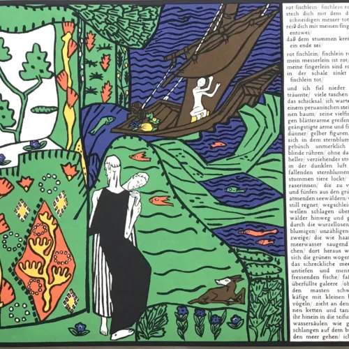 Oscar Kokoschka 2 Red little fish