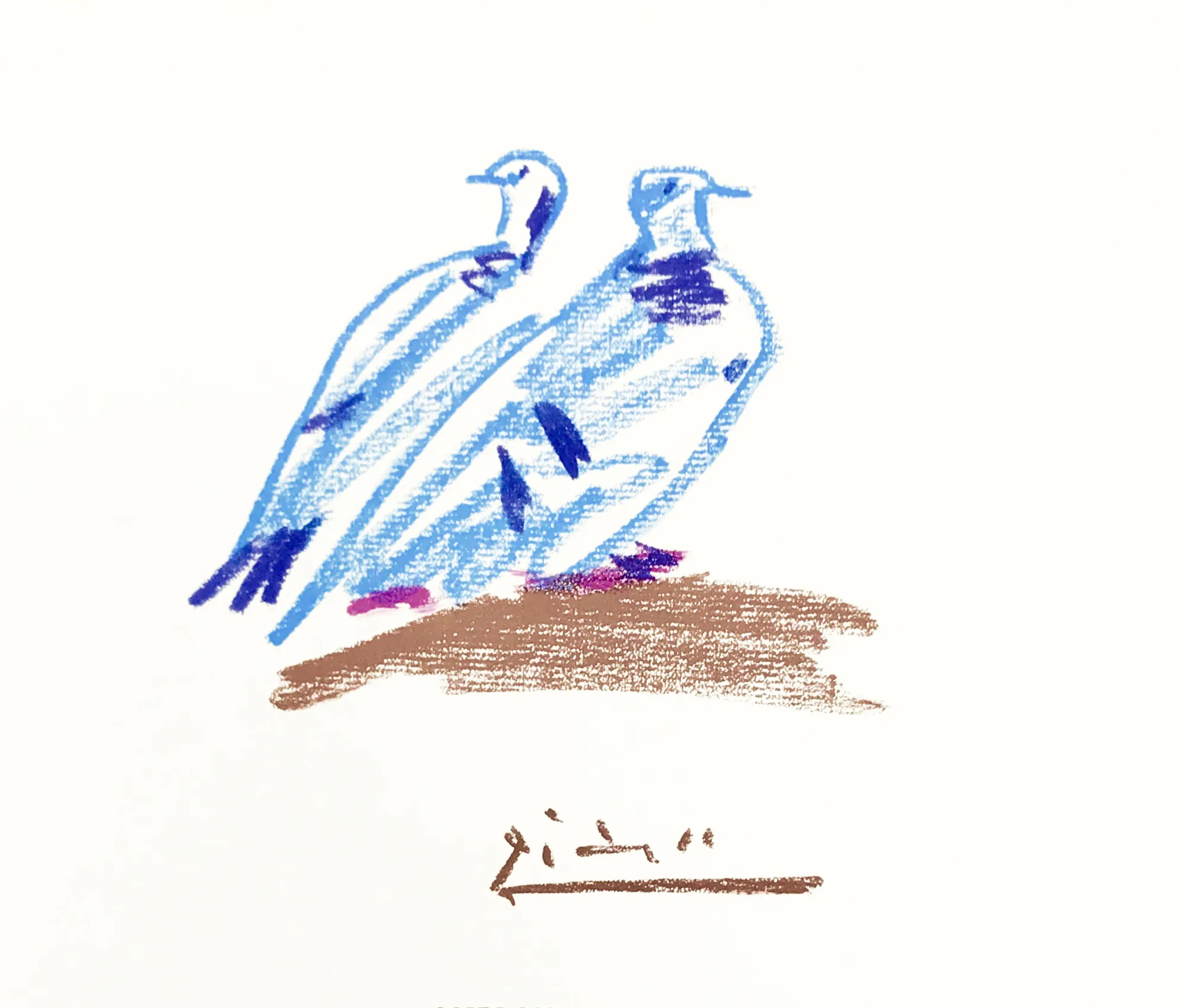 Pablo Picasso Lithograph 57 Verwidwete Dove 1968