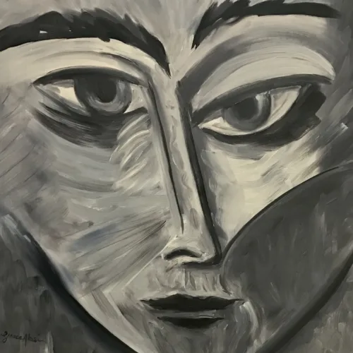 Grace Absi Homage to Edith Piaf 2008 Oil Painting on Canvas