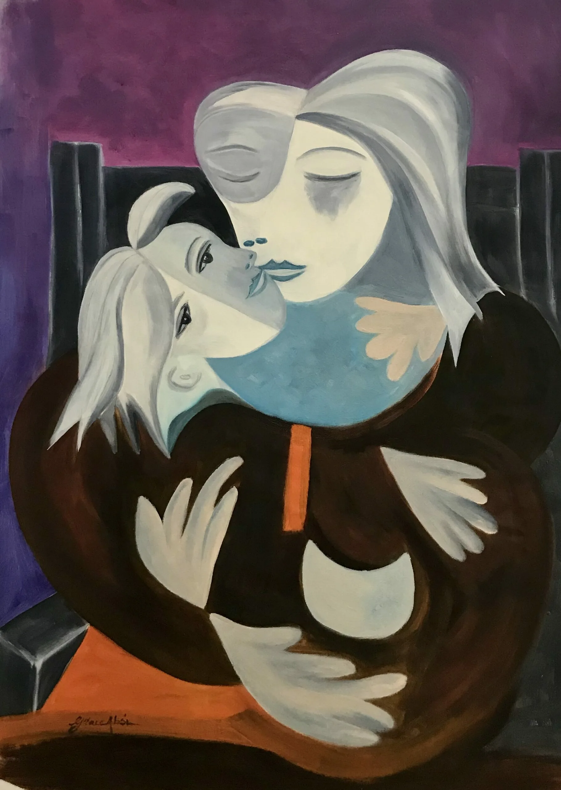 Grace Absi Mother and Child 2008 Oil Painting on Canvas