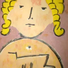Paul Klee Lithograph Child's Head Verve 1939