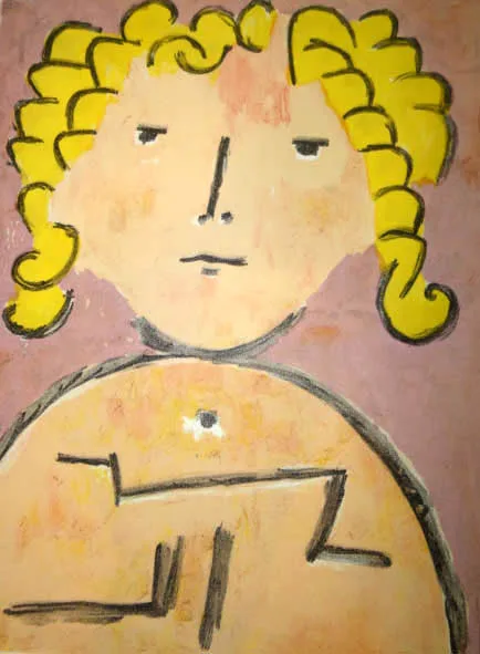 Paul Klee Lithograph Child's Head Verve 1939