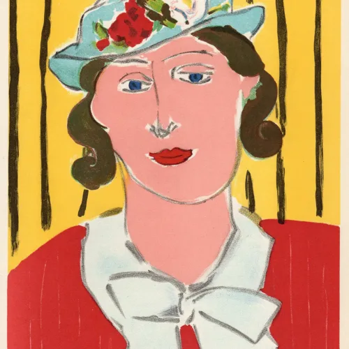 Matisse lithograph from verve 1939 femme au chapeau