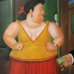 Fernando Botero 5 (after) Amanda 1983
