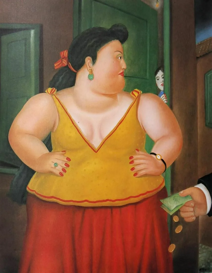 Fernando Botero 5 (after) Amanda 1983