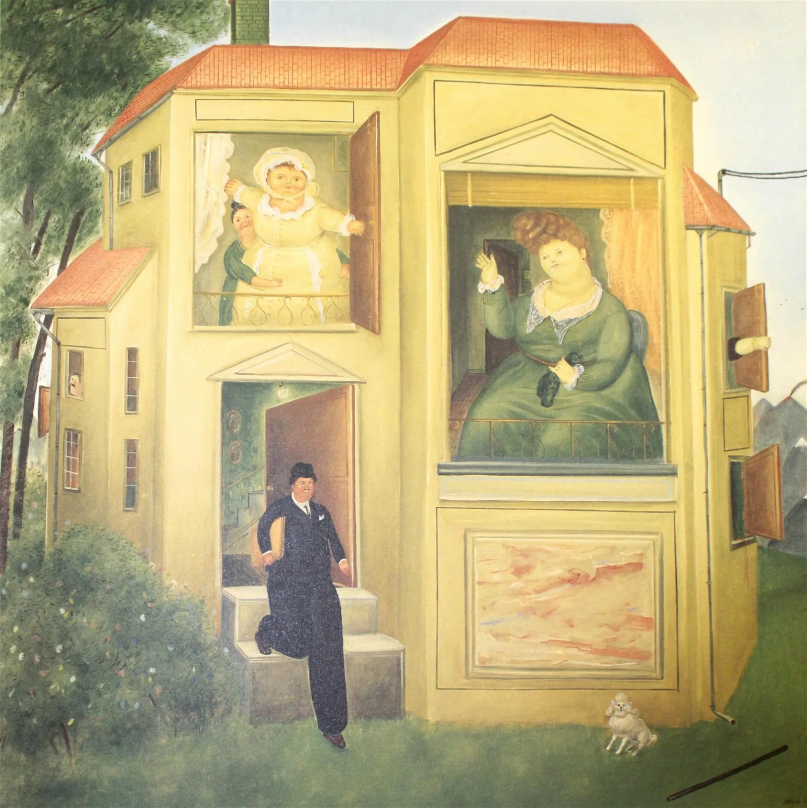 Fernando Botero 8 Man going to the office 1983