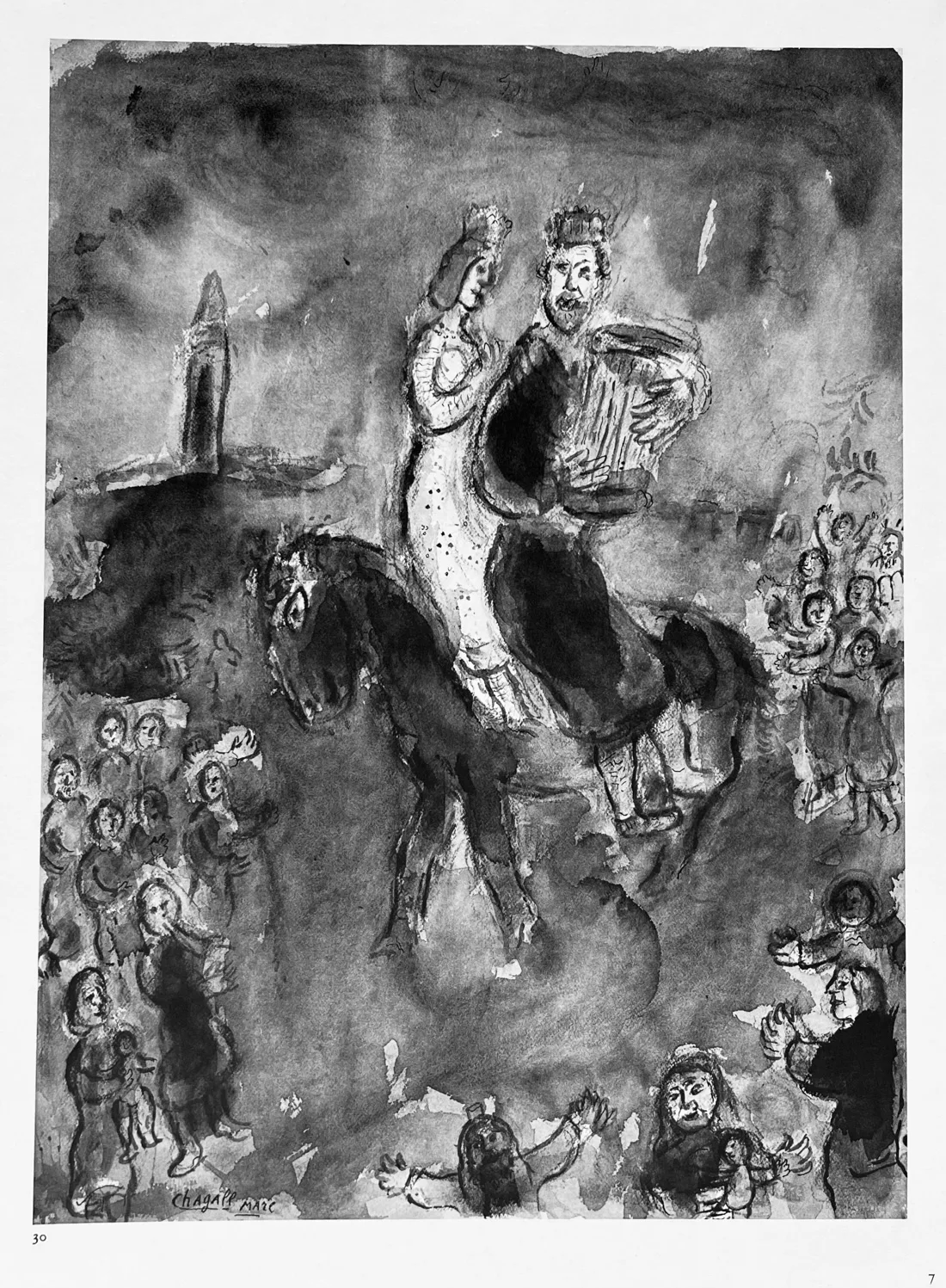 Chagall Untitled 1 - DM10225 Derriere le miroir 1977