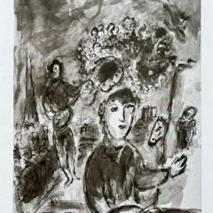 Chagall Untitled 3 - DM11225 Derriere le miroir 1977