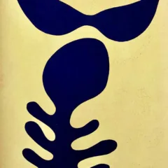 Jean Arp Pochoir Moustaches Et Squelette XXe Siecle 1957