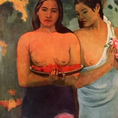 gauguin-Tahitian-women-with-mango-blossom