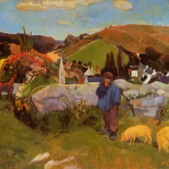 Paul Gauguin The Swineherd Britany Giclee Ltd Edition