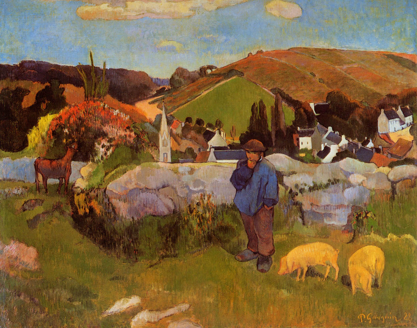 Paul Gauguin The Swineherd Britany Giclee Ltd Edition