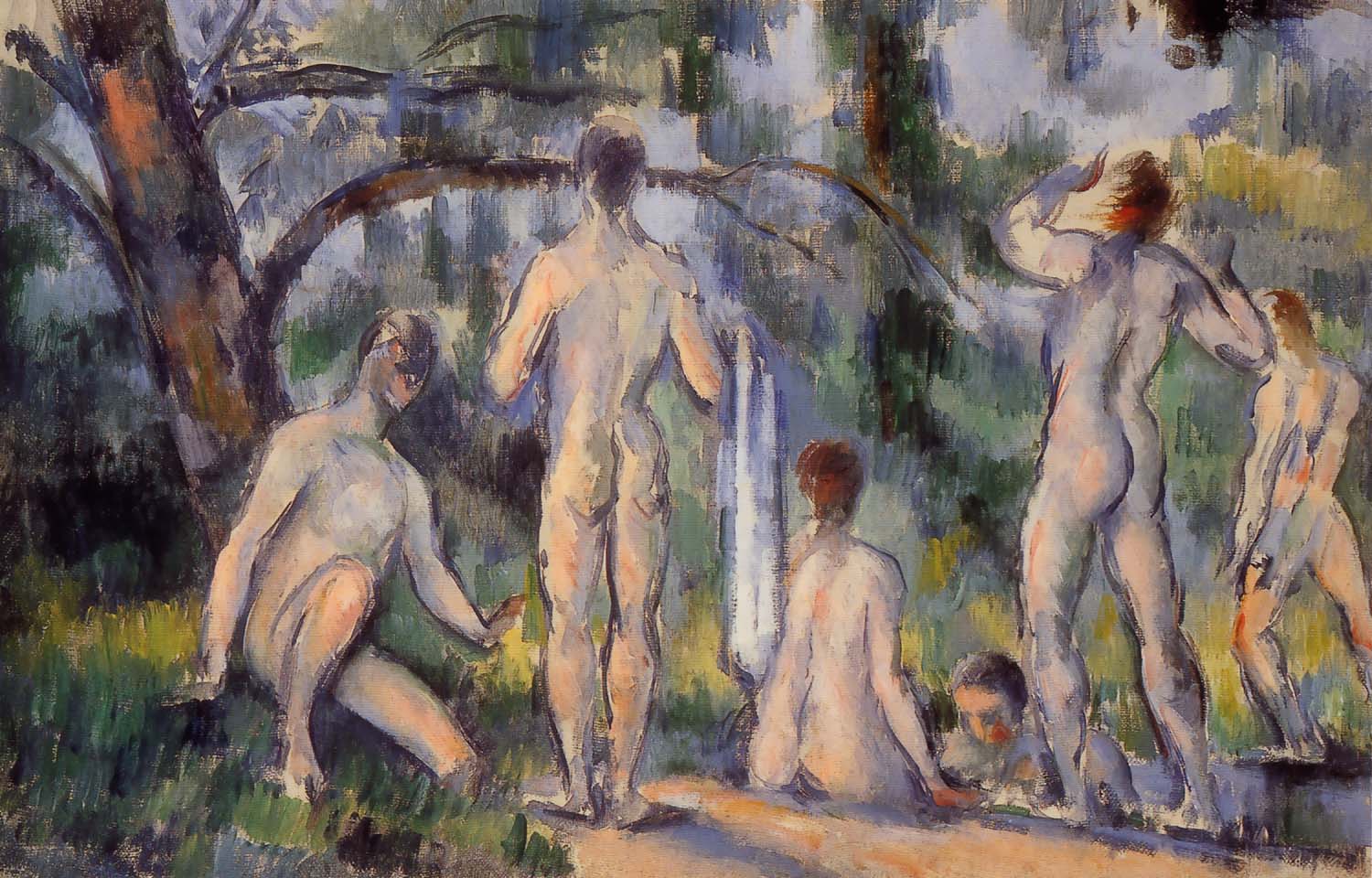 Paul Cezanne Les grandes baigneuses