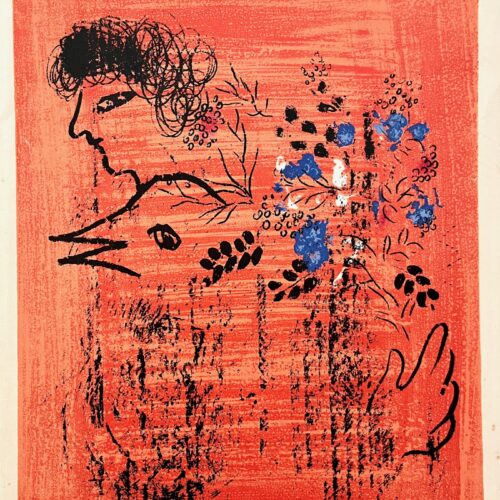 Marc Chagall Original Lithograph Derriere le Miroir 1960