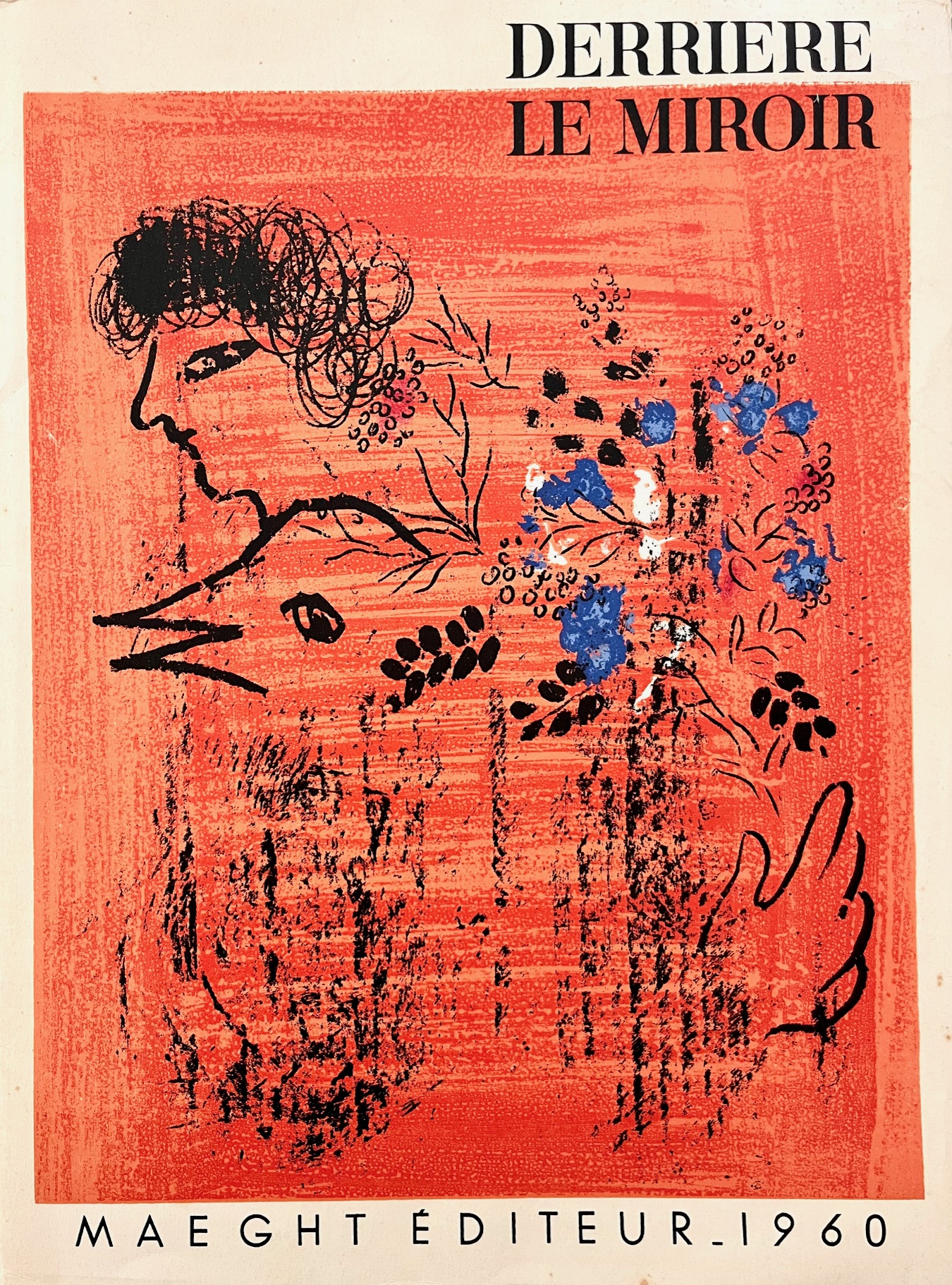 Marc Chagall Original Lithograph Derriere le Miroir 1960