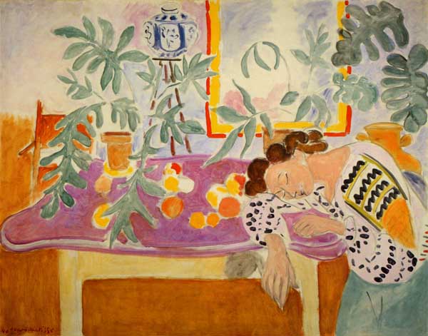 Matisse Still life with sleeping woman