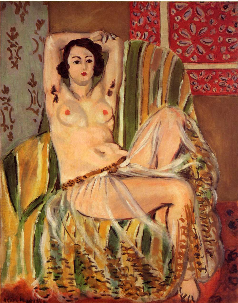 Matisse Odalisque with raised arms limited edition giclee