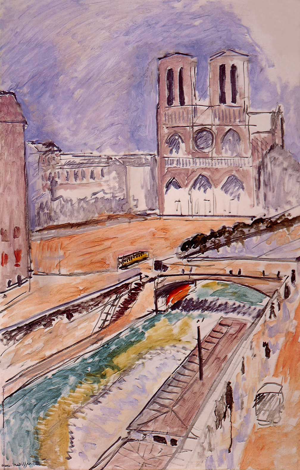Matisse view sur Notre Dame print giclee