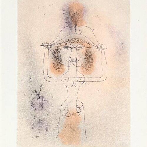 1947 Paul Klee Engraving 35 Singer of the Comic Opera 1925