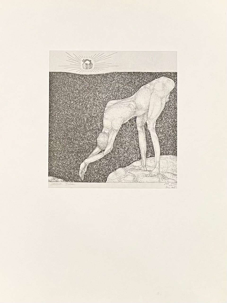 1947 Paul Klee Engraving 4 Crown Mania 1904