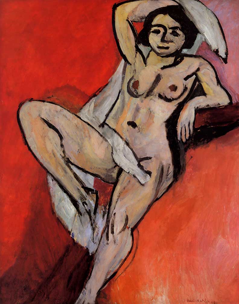 Matisse Nude with a white scarf L.E numbered giclee