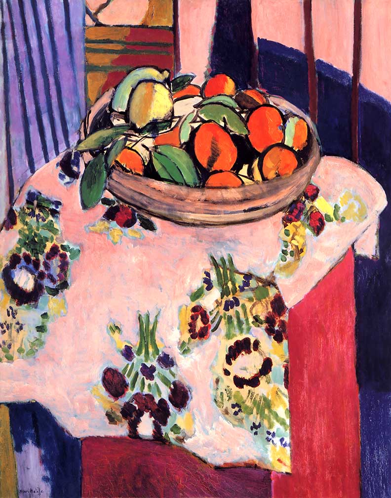 Matisse Still life with basket of orange L.E Giclee