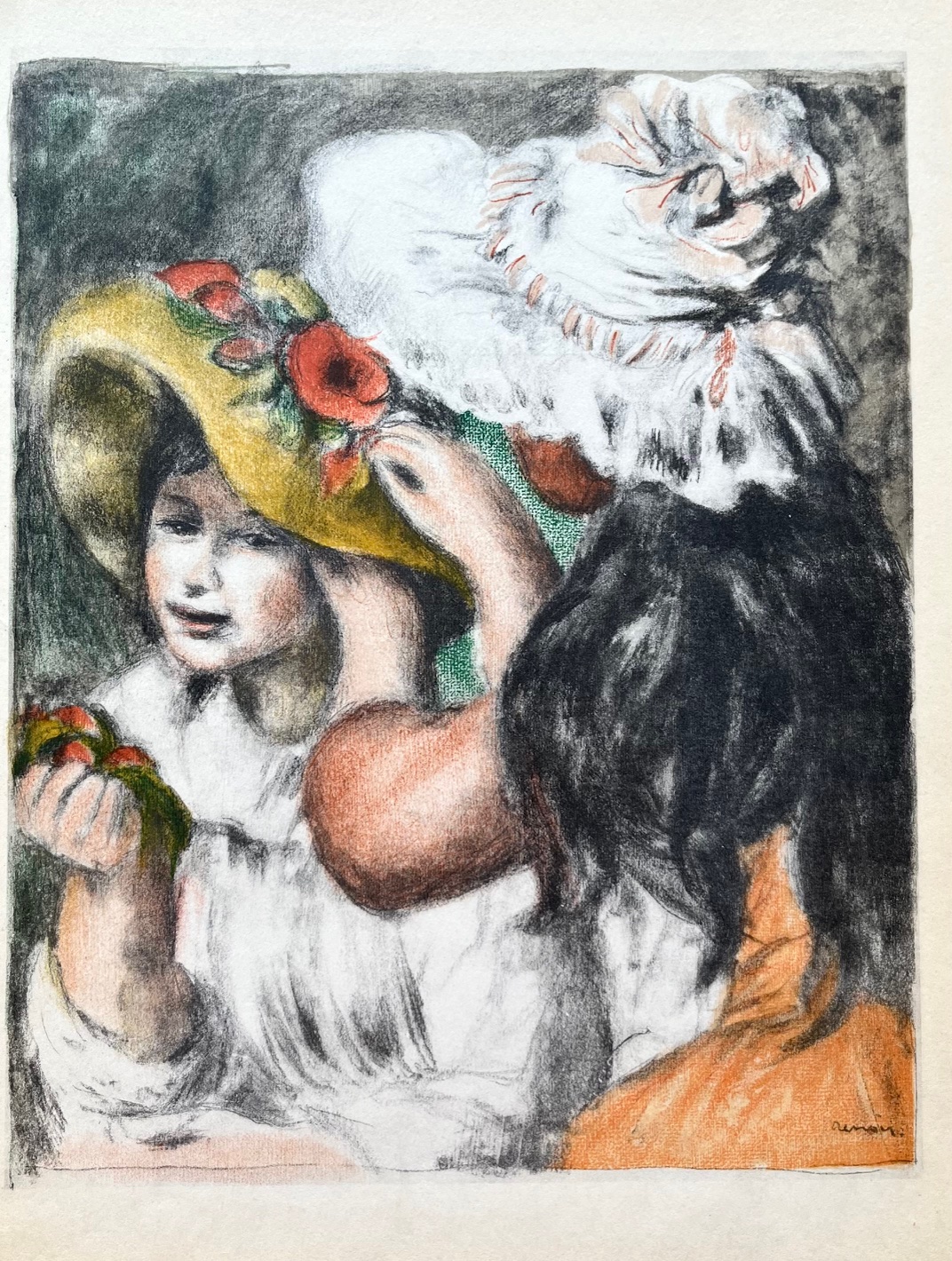 Pierre-Auguste Renoir Lithograph 4 Le Chapeau Epingle - full colors