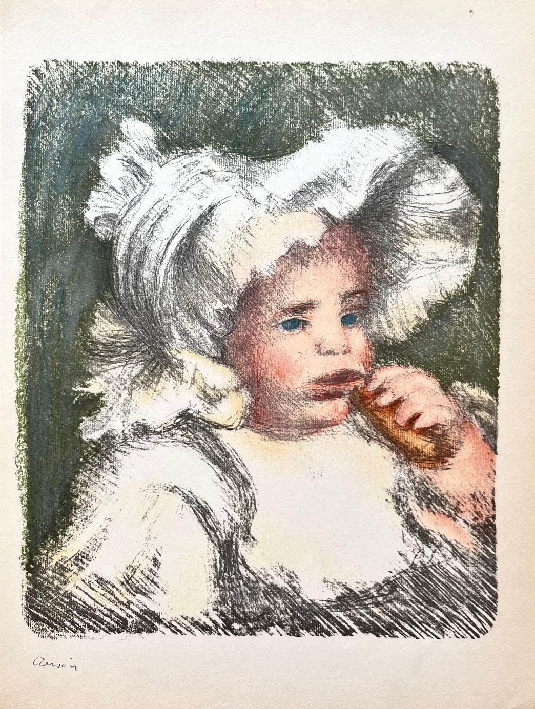 Pierre-Auguste Renoir Lithograph 6 L'Enfant au Biscuit