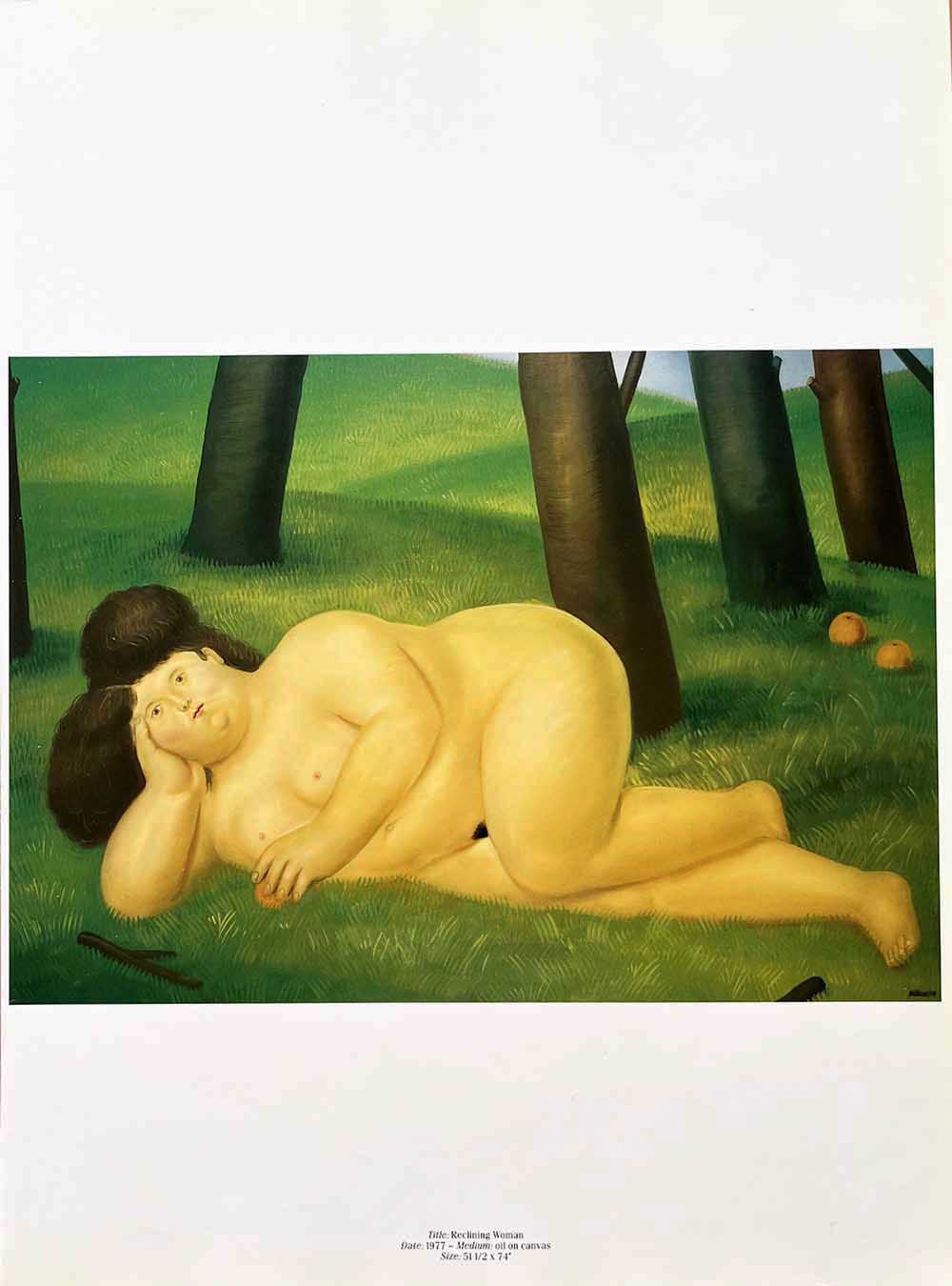 Fernando Botero 29 Reclining Woman 1983