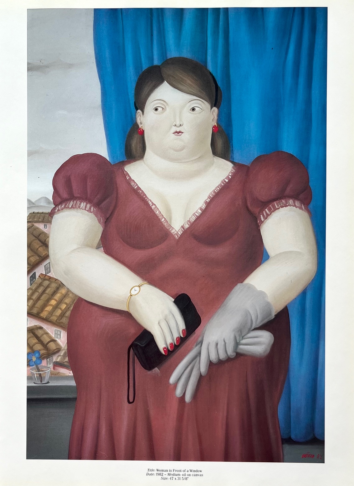 Fernando Botero 36 Woman in Front of the Window