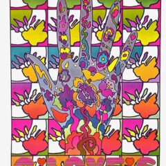 Peter Max Pop Art Poster 12 Gloves 1970