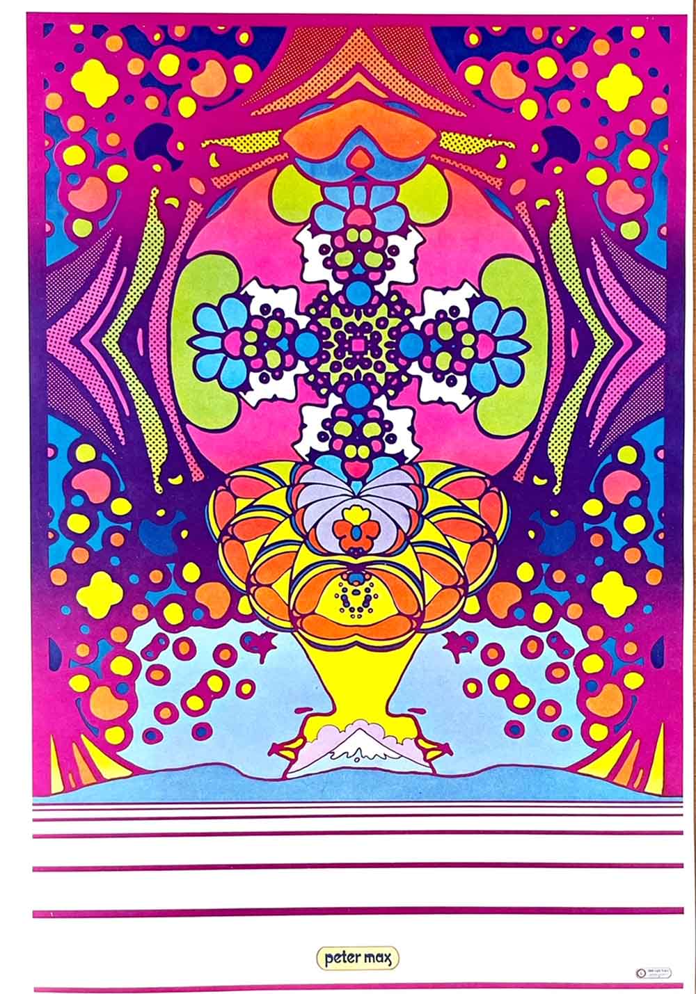 Peter Max Pop Art Poster 16 2000 Lights Years 1970