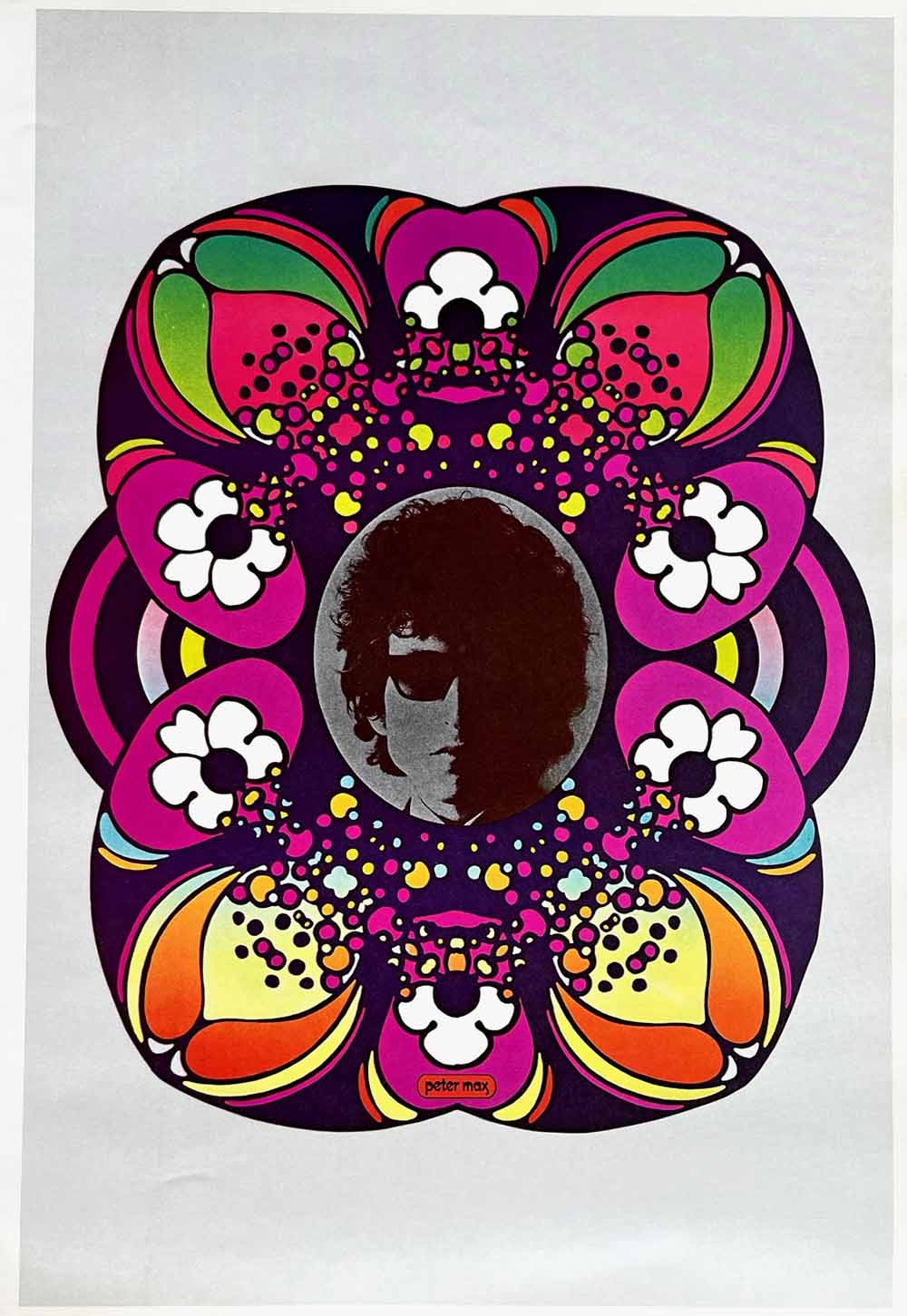 Peter Max Pop Art Poster 5 Bob Dylan 1970