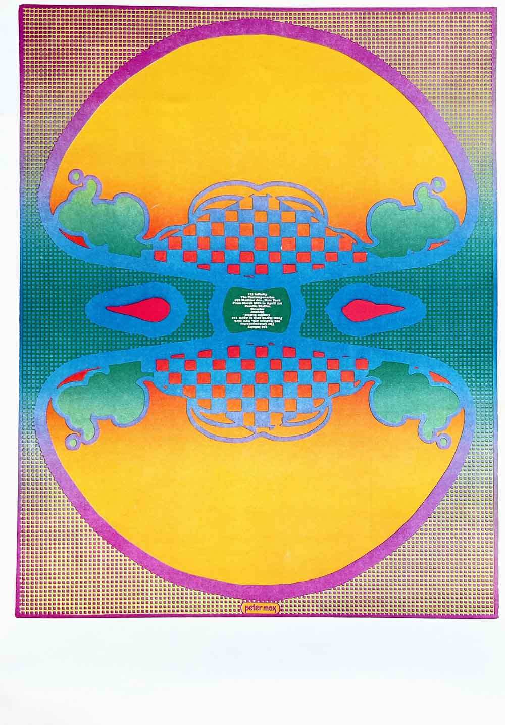 Peter Max Pop Art Poster 7 -1,2,3 Infinity 1970